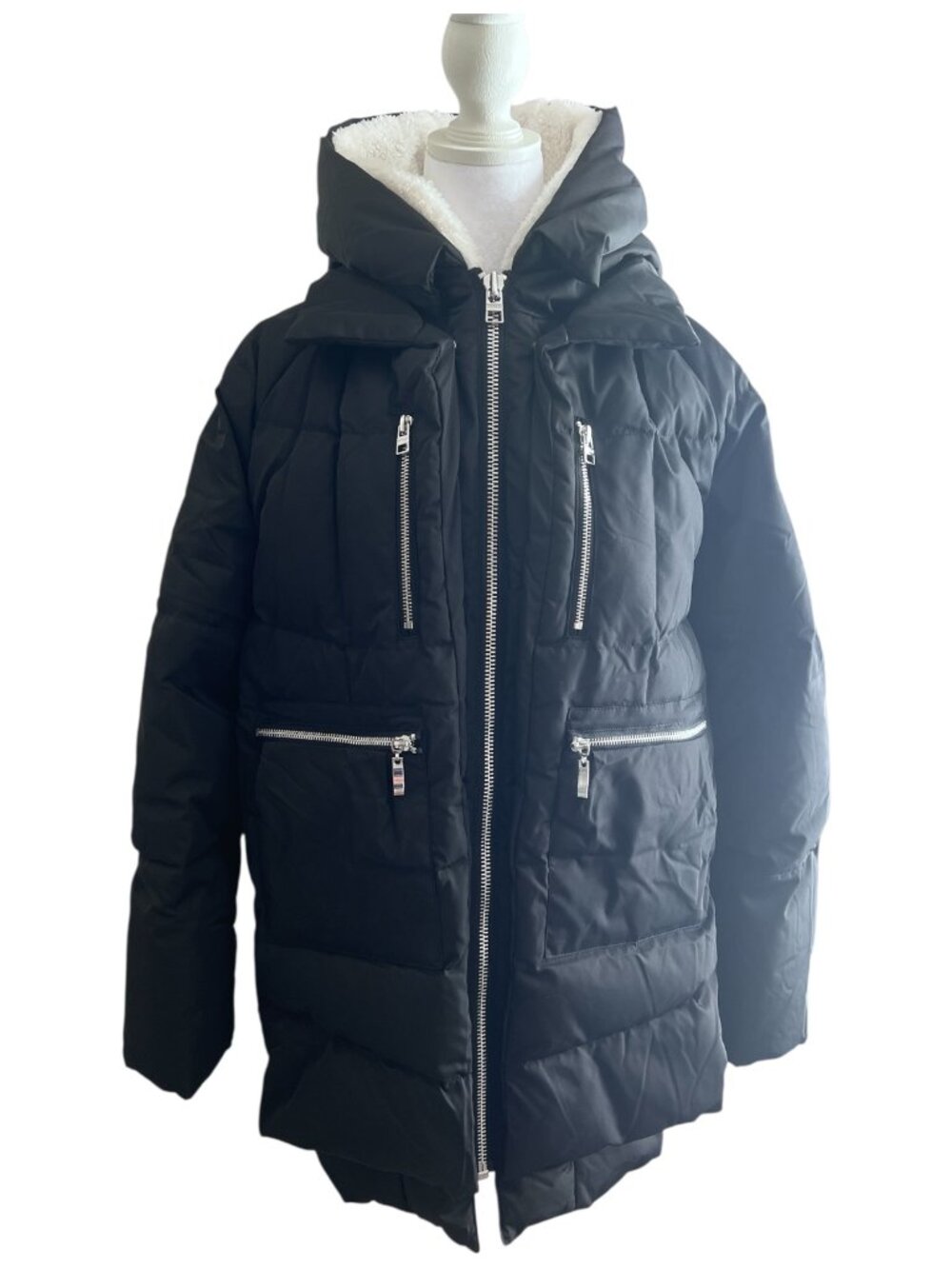 NWOT Orolay Thickened Down Jacket Puffer Parka | Black | Size M